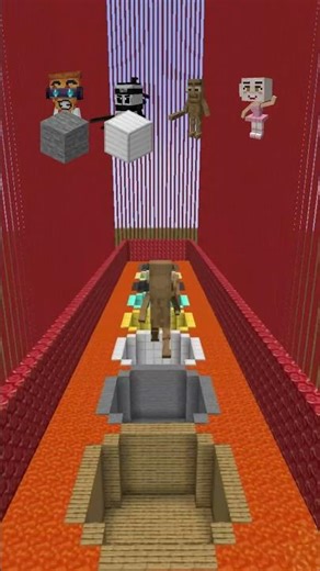 Minecraft's Italian Brainrot Characters Face Off In A New Lava Parkour And Long Jump Challenge #game