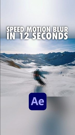 Create Speed Motion Blur in After Effects 🚀💫 #aftereffectstutorial #aftereffects #vfx