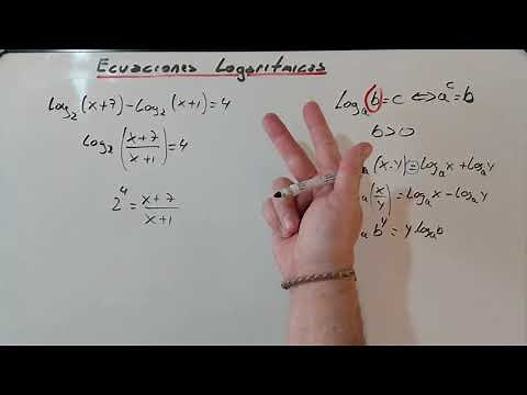 Cómo resolver ecuaciones logarítmicas