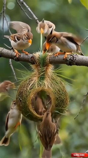 Incredible Weaver Bird Crafting a Perfect Hanging Nest | Nature’s Master Builder