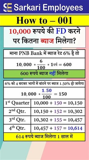 How to Calculate Interest Rate on FD #FDInterest #FixedDeposit