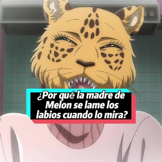¿Por qué la madre de Melon se lame los labios cuando lo mira?#beastars#Melon#netflix#detail#cartoon