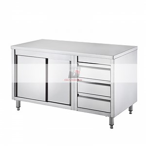 [Hot Item] Right Hand Drawer Stainless Steel Work Cabinet for Kitchen Equipment