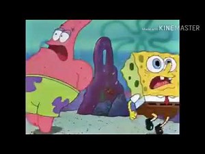 Bob Esponja y Patricio corriendo de arenita con música de los vecinos