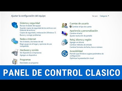 Como Abrir el Panel de Control Clasico en Windows 10