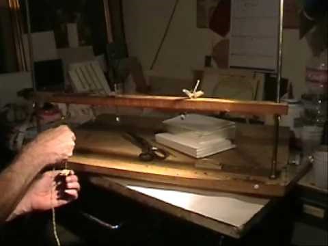 Bookbinding hand sewn. Lesson 1 step 1