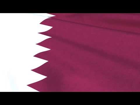 Qatari Flag Waving - علم قطر - Qatar