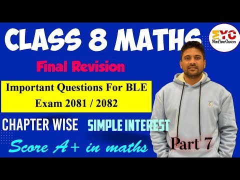 Final Revision For Class 8 BLE Math Exam by MindYourChoices | ble set of class 8 2081