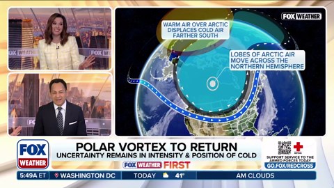 Polar vortex: Split could usher in late-March winter blast