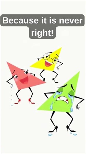 Why is the obtuse triangle always upset? #mathfun