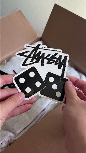 stussy hoodie unboxing 🎱🎲