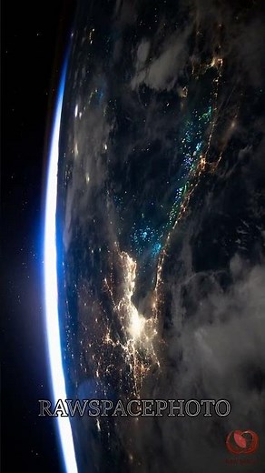 ISS TIMELAPSE: EARTH, FROM SPACE AT NIGHT #timelapse