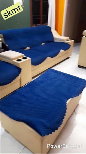 #meesho # L shaped velvet sofa covers... set of 14 pieces