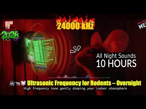 🔊🐀🐭 Ultrasonic Frequency for Rodents – Overnight 10 Hours