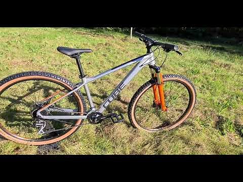 New Cube Aim Race Size M silver´n´orange 2x8 Shimano MTB Hardtail Modell 2022