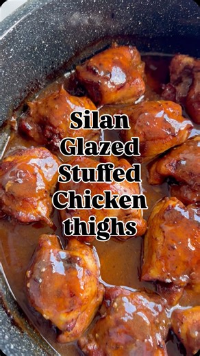 Tammy Israel | Salads & Sweets on Instagram: "Sweet, savoury and ridiculously simple! The perfect balance of easy and delicious - these silan glazed stuffed chicken thighs will be the recipe your family asks for again and again! Silan glazed stuffed chicken thighs @saladsnsweets 12-14 boneless chicken thighs 12-14 pcs deli of choice (I’m using smoked meat) Garlic salt to sprinkle Bbq sauce to brush (about 1/2 cup) For sauce - 2 tbsp silan (date syrup- make sure to use one that’s only ingredient 