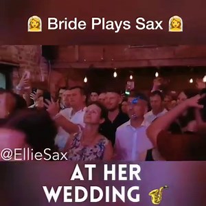 225K views · 3.8K reactions | Ellie Sax got on stage at her own wedding to play the saxophone and it's amazing! | Music Crowns | Facebook