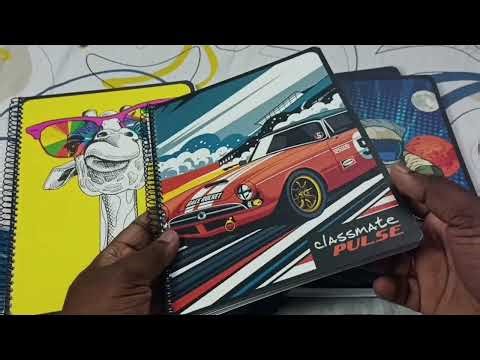 Classmate Pulse Single Subject Spiral Notebook | Pack of 4 | Unruled | 200 Pages