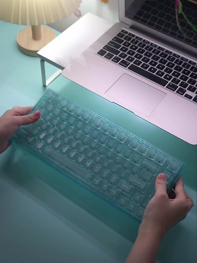 YUNZII X75 Pro Wireless Mechanical Keyboard - Light Blue