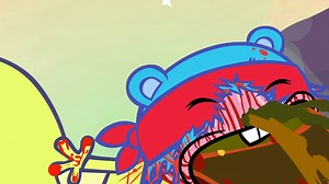 Lifty and Shifty weaken Splendid with a stolen "Krypton-Nut". #happytreefriends #MONDOMEDIA | Happy Tree Friends