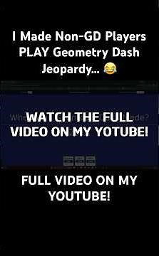 I Made Non-GD Players PLAY Geometry Dash Jeopardy… 😂(Short) #geometrydash #jeopardy #gaming #funny
