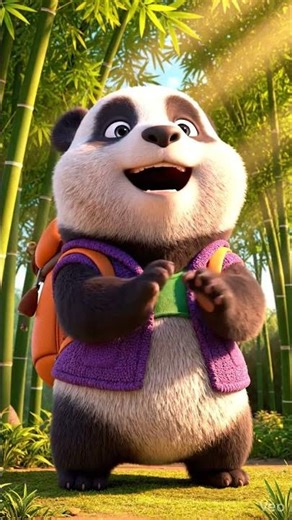 Laughing Panda Cartoon Brings Joy in 4K! 🐼 #funnypanda #PixarPanda #PawToonGalaxy