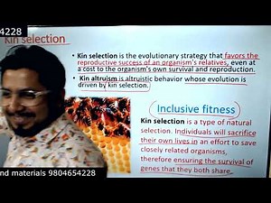 Kin selection and reciprocal altruism csir net life science | animal behavior csir net
