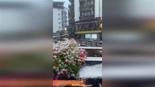 Heavy Snow Transforms Italian Alps Into Winter Scene