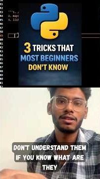 3 Python Tricks Beginners Don’t Know 😳 | #shorts #programming #python #correctcoding