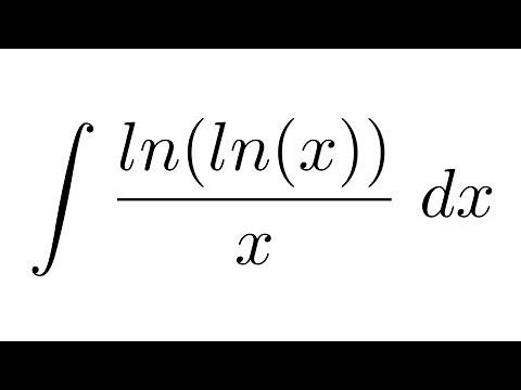 Integral of ln(ln(x))/x (substitution + by parts)
