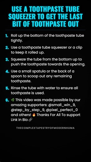 Use a Toothpaste Tube Squeezer to Get the Last Bit of Toothpaste Out #ad (Verify Info)