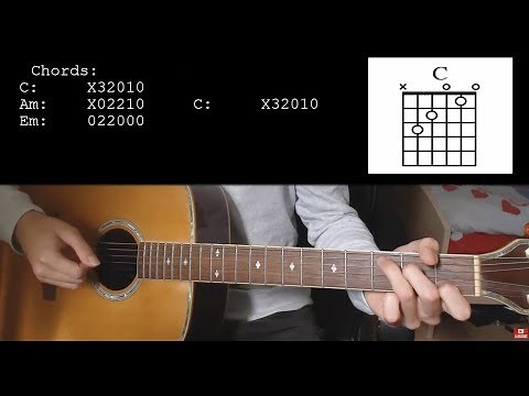 Lil Peep & XXXTENTACION - Falling Down EASY Guitar Tutorial With Chords/Lyrics