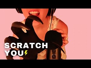 ASMR - SCRATCHING YOU to sleep | visuals, blowing | FAST INTENSE, Close Up tingly SOFT SPOKEN