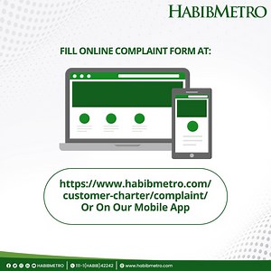 HABIBMETRO is committed to providing quality service to its customers. The following channels are available for our customers to provide feedback and lodge relevant complaints about their banking experience with us, to help us serve them better. #HABIBMETRO #StayAhead | HABIBMETRO Bank