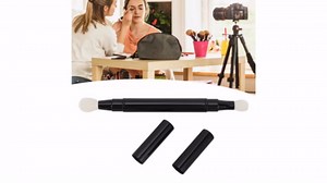 Dual Eyeshadow Brush Retractable Double Ended Eye Makeup Brush for Blending & Applying, Soft Synthetic Bristles, Portable with Automatic Sealing – Ideal for Travel & Outdoor Use