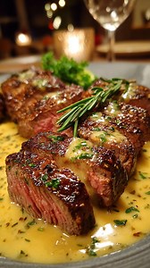 🥩 Oksefilet med kremet sjalottløksaus og konjakk 🍷 En luksuriøs vinterklassiker med mør oksefilet og en silkemyk saus – perfekt for desembermiddager og høytidskvelder. 🍽️ Til 4 personer 🛒 Ingredienser: Oksefilet: • 600 g oksefilet • Salt og pepper • 2 ss smør • 1 ss olivenolje Kremet sjalottløksaus med konjakk: • 3 sjalottløk, finhakket • 2 ss smør • 0,5 dl konjakk • 2 dl oksekraft • 2 dl kremfløte • 1 ts dijonsennep • Litt frisk timian (valgfritt) • Salt og pepper 👩‍🍳 Fremgangsmåte: 1. Ta
