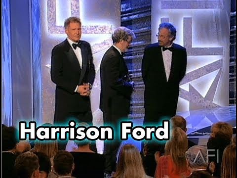 Harrison Ford Accepts the AFI Life Achievement Award in 2000
