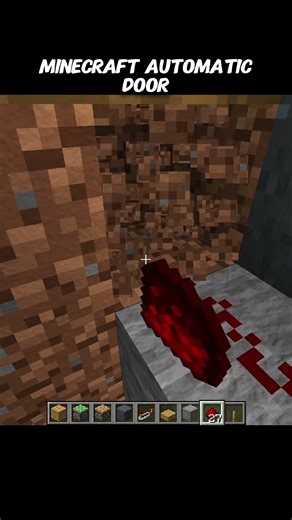 Automatic door tutorial ☠️#minecraftshorts
