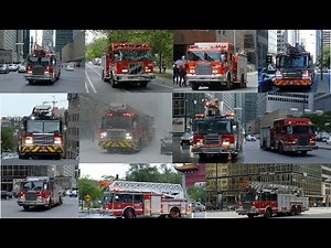 POMPIERS MONTREAL FIREFIGHTERS IN ACTION / FIRE TRUCKS RESPONDING / COMPILATION / BEST OF 2019 / 65X