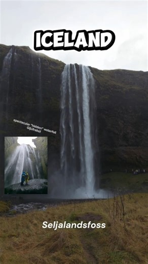 Secret Waterfall Cave in Iceland | Seljalandsfoss & Gljúfrabúi 🇮🇸