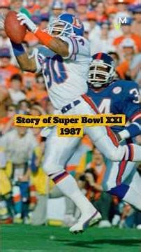 Story of Super Bowl XXI 1987 #nfl #nflhistory #superbowl #newyorkgiants #denverbroncos