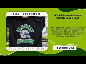 Official Seattle Seahawks Helmets Logo T-Shirt