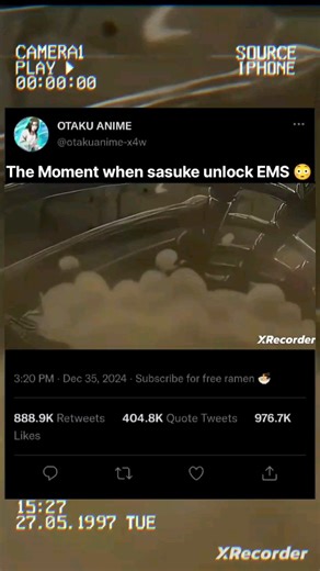 Moment when sasuke unlock EMS 😳 #naruto #sasukeuchiha #edit