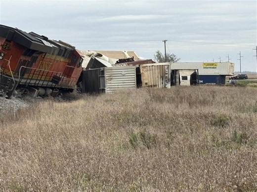 Combine driver killed in crash with train