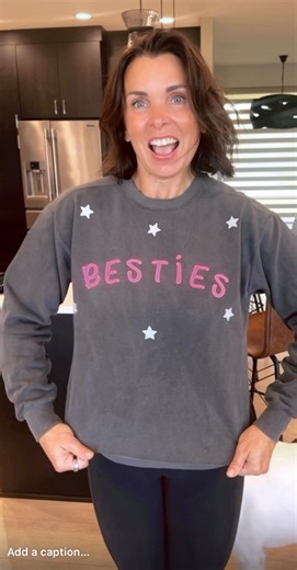 6.1K views · 106 reactions | Just ME - on my birthday - dancing in the homemade sweatshirt Madelyn and Jaeger made me  They surprised me with it - “Besties”’ the name of the restaurant We are opening in Vegas! Nothing stopping me now… new city, new chapter, new restaurant. Let’s do this  #besties #comingsoon #lasvegas #artdistrict #lasvegaslocals | Heather Solomon | Facebook