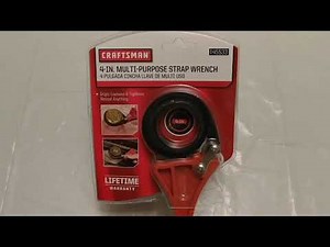 CRAFTSMAN 4 -IN MULTI-PURPOSE STRAP WRENCH 945533 (HOW TO USE)