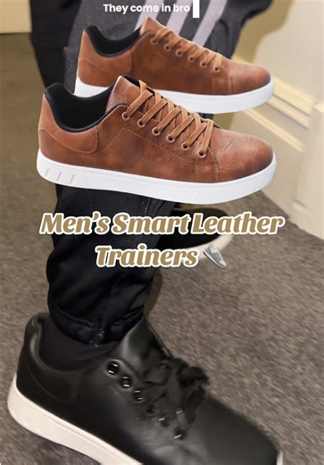 Men’s leather smart trainers #menstrainers #sneakers #uk #leathertrainers #tiktokmademebuyit