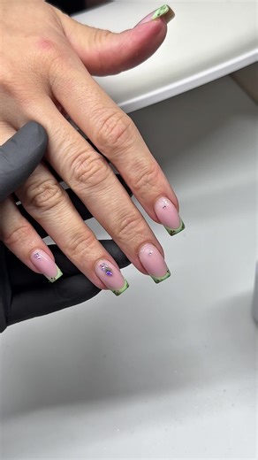 Spring Yellow Hard Gel Nails | Latte Mani