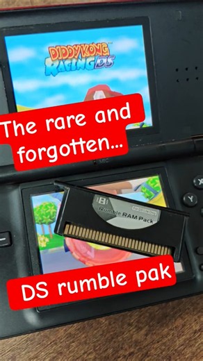 Nintendo DS had a rumble pak with a few games that supported it #nintendo #nintendods #3ds #retro