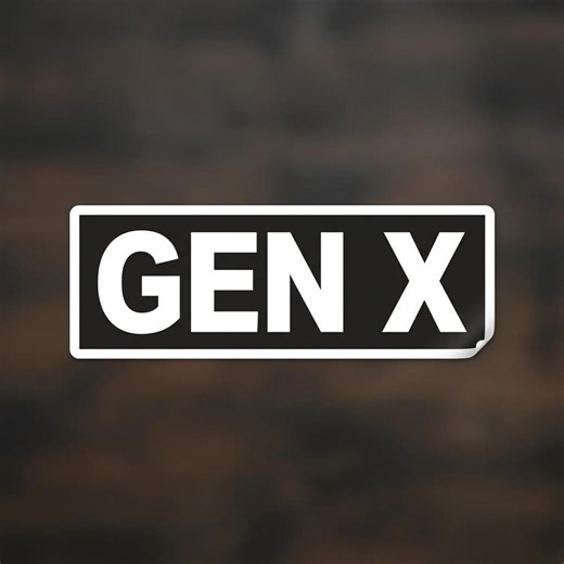 Gen X Sticker Retro Generation Quote Vinyl Decal Waterproof Laptop Car Nostalgia Gift - Etsy